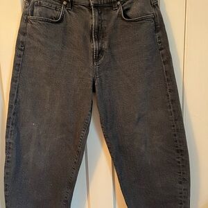 Citizens Of Humanity Black Barrel leg Jean High-Waisted